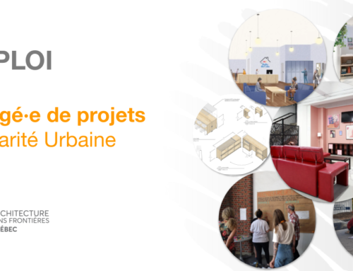 OFFRE D’EMPLOI – Chargé·e de projet en solidarité urbaine